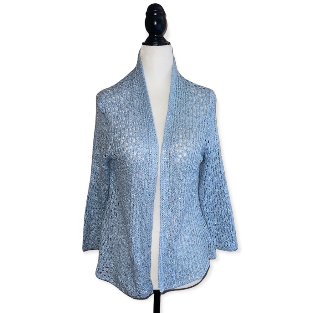3/30 Grace Element sparkle blue Cardigan M